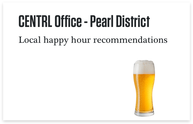 CENTRL Office Local Happy Hour Recommendations